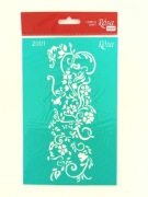 Rosa szablon samoprzylepny 13x20 cm ornament kwiaty 