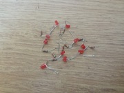 dioda led 12v z rezystorem 10szt