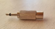 adapter wtyk Jack mono 3,5mm gniazdo Cinch metal