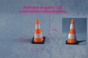Pachołek drogowy odblaskowy 1:10 RC Crawler 10szt