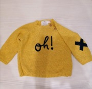 Sweterek sweter ZARA roz. 80