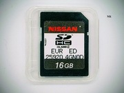 Karta SD - aktualizacja map urządzeń multimedialnych Nissan Leaf