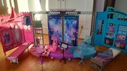 Barbie rockowa scena + elementy muzyczne z innych zestawów