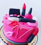 Figurki zestaw kosmetyki na tort wizaz make up