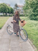 Rower miejski damski. KOSZYK, ŁAŃCUCH -W PREZENCIE