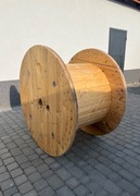 Szpule drewniane, bęben po kablu, rolka, stolik 123x79cm