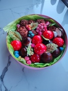 Jadalne kwiaty z zefiru ręcznie robione 