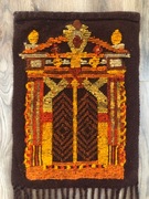 Wełniany kilim Cepelia lata 70 XX w. Vintage PRL