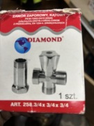 Zawór zaporowy kątowy 