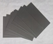 10x Wysokiej klasy czarne karty ochr. na znaczki 210x148, 2 paski foliowe