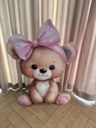 Miś dekoracyjny figurka na ściankę na imprezę urodziny 