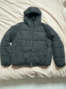 Kurtka puchowa Zara rozmiar L, 164  czarna kaptur oversize, dla 14 latka