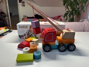 CUBIKA drewniany edukacyjny dźwig z klockami