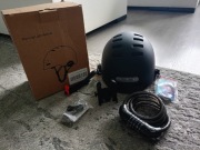 Zestaw akcesoriów na Rower Hulajnogę elektryczną Kask z oświetleniem