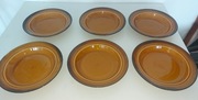 6 x Talerz głęboki porcelit ceramika Pruszków śliczne szkliwienia