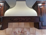 Włoski okap kuchenny w stylu rystykalnym 90 cm