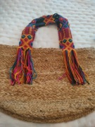 Koszyk torebka na kolorowym pasku