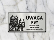 Wyjątkowe tabliczki uwaga zły pies duży wybór doberman, amstaff owczarek