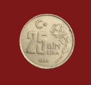 Moneta 25000 lir 1997, Turcja