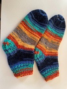 Skarpety robione na drutach, roz. 37-38 handmade