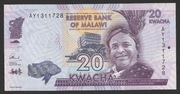 Malawi 20 kwacha 2012 - AY - stan bankowy UNC
