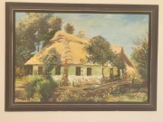 Obraz - Polski dworek, malwy