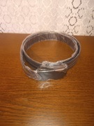 Pasek z czarno-srebrna klamra 110