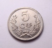 Luksemburg 5 centimes 1924 PIĘKNA! RZADKA w tym STANIE!