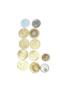 Zestaw różnych monet