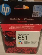 Tusz HP 651 C2P11AE BHK Trójkolorowy (Tri-Colour)