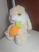 zabawka pluszowy króliczek z marchewką maskotka wys 27cm