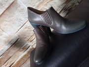 Ecco skórzane grafitowe buty damskie R 41 stabilne i wygodne 