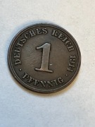 Niemcy Cesarstwo Niemieckie - 1 fenig, pfennig 1914 - mennica J