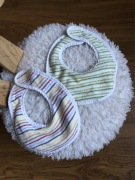 Śliniak 2 sztuki, karmienie, ceratka, bawełna 