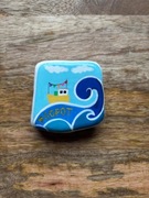 Sopot, magnes na lodówkę, malowany kamien