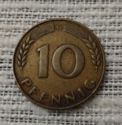 Niemcy RFN 10 pfennig 1949 G