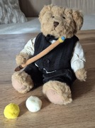 Maskotka vintage miś Russ PRL lata 80 retro bilard 