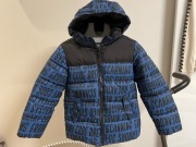 Kurtka BENETTON niebiesko-czarna 8-9 lat 140cm