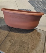 Doniczka przyścienna fi 400 terakota