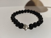 Bransoletka z kamienia wulkanicznego z Duchem Św