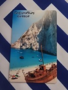 Magnes na lodówkę (29)Grecja Wyspa Zakynthos plaża. Wrak statku.