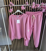 Dres naszywka cukierkowy róż masełko 