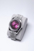 Zegarek Custom Seiko Mod Datejust Crown Purple