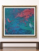 Oryginalny print obrazu "Czeka i czeka" od autorki z sygnaturą