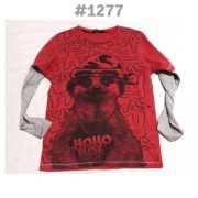 Bluzka z długim rękawem świąteczna George 7lat 122cm