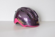 Kask dziecięcy Abus Smiley 3.0 Ace LED purple S 45-50cm