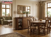 Komoda 180`( 4S-FloT) Wysoka Dąb Złoty Rustykalny Bekas Producent Mebli 