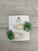 Spinki do włosów żabki handmade