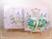 Pamiątka Chrztu dla chłopca: „Miętowa Wstążeczka”