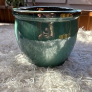 Donica ogrodowa mrozoodporna zielona 20x16cm